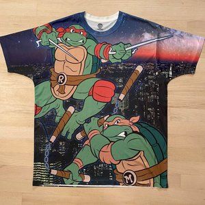 Nickelodeon Ninja Turtles front and back image tee size 2XL